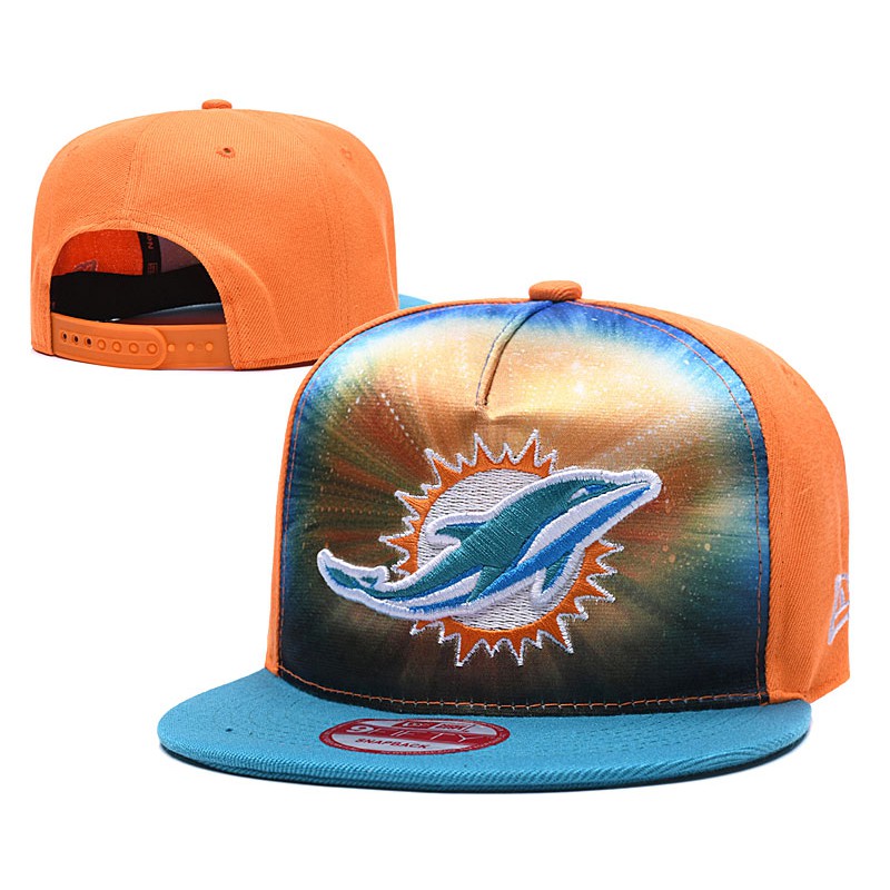 Miami Dolphins New Era Historic Logo Splatter 9FIFTY Snapback Hat -  White/Aqua