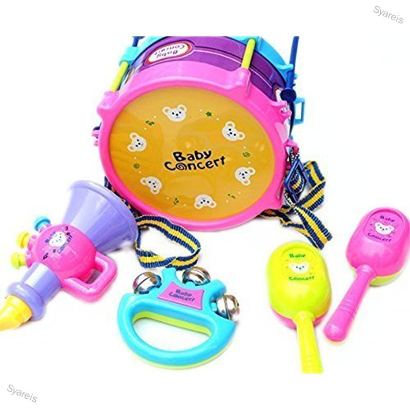 5pcs Children Jazz Drum Set Educational Instruments Toy
