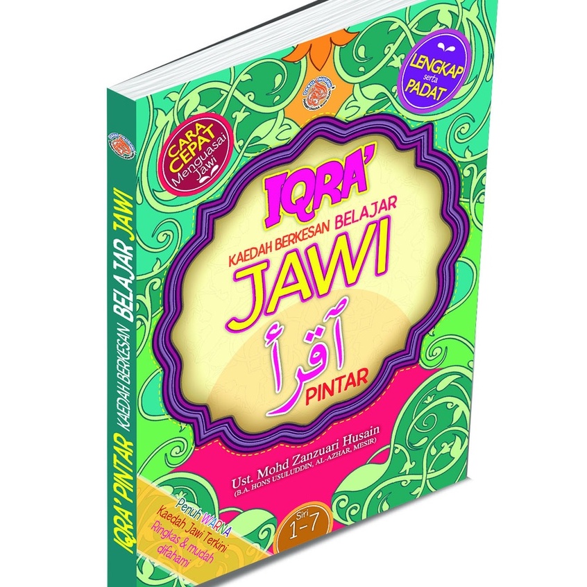 Buku Iqra Kaedah Berkesan Belajar Jawi Pintar Siri 1-7 Buku Awal ...