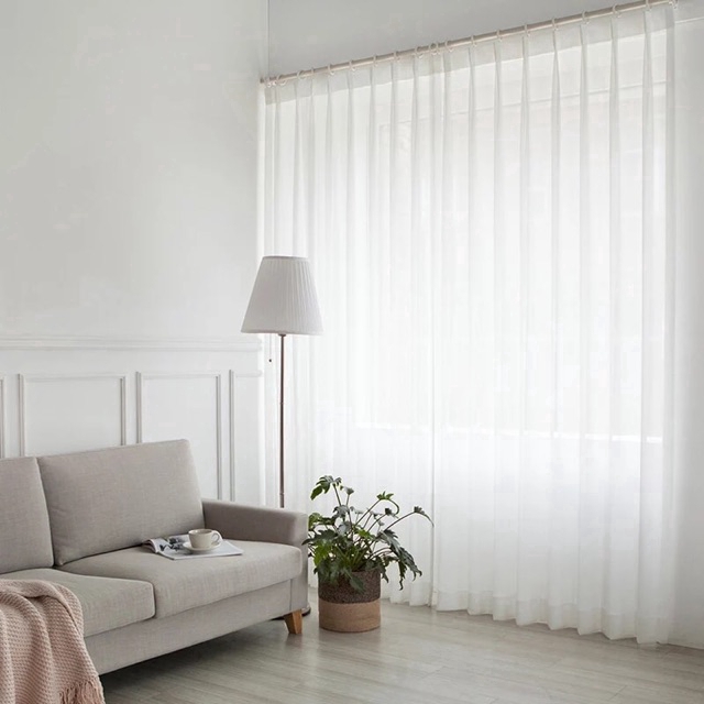 Best Quality Langsir Putih Jarang Tingkap Pintu Sliding Door Snow White Tulle Sheer Lace Day Curtain Hook Eyelet Rod Shopee Malaysia