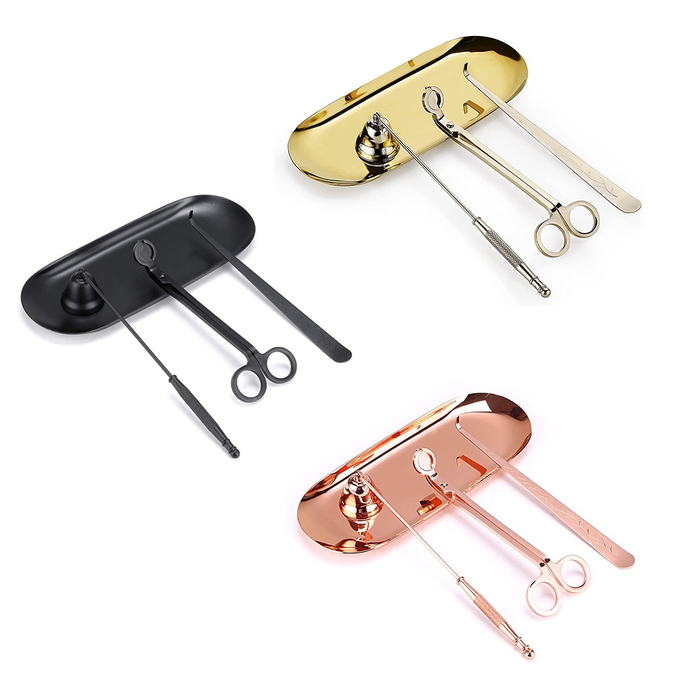 3 in 1 Candle Tools Set Candle Wick Trimmer, Candle Wick Dipper, Candle