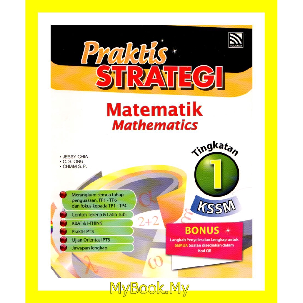 Myb Buku Latihan Praktis Strategi Kssm Tingkatan 1 Matematik Mathematics Dwibahasa Pelangi Shopee Malaysia