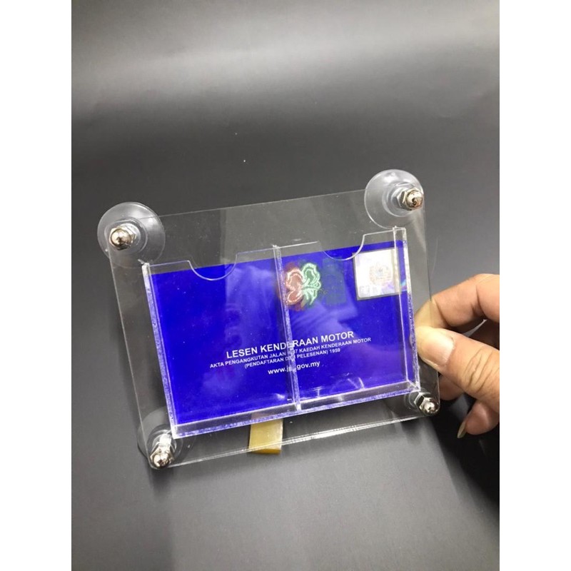 Buy Ready Stock-Road Tax Holder With 2 Slots Pocket / Acrylic Car Roadtax  Holder *Removeable / Suitable For All Type Of Car | SeeTracker Malaysia