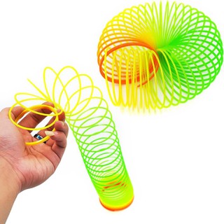 Mini Plastic Slinky Rainbow Spring Classic Toy Colorful Magic Mini ...