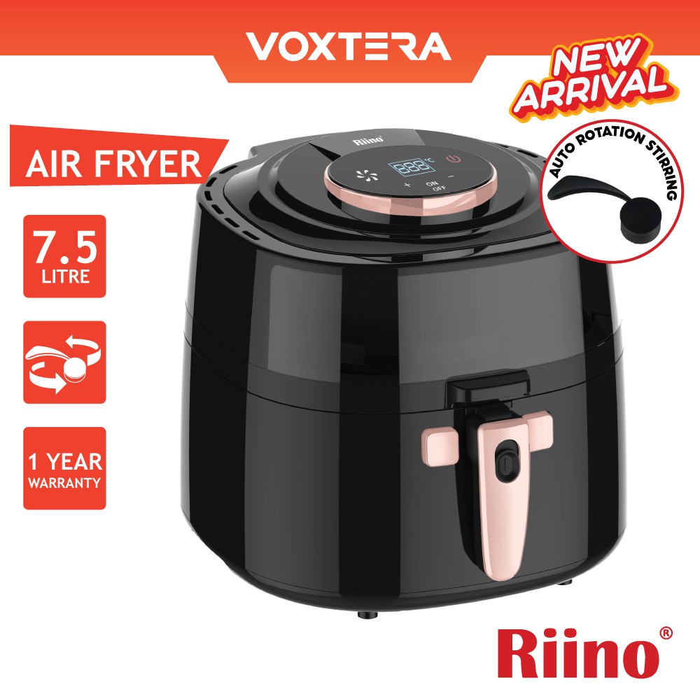 Riino Turbo Air Fryer Advance Intelligent Auto Rotation Stirring Oil