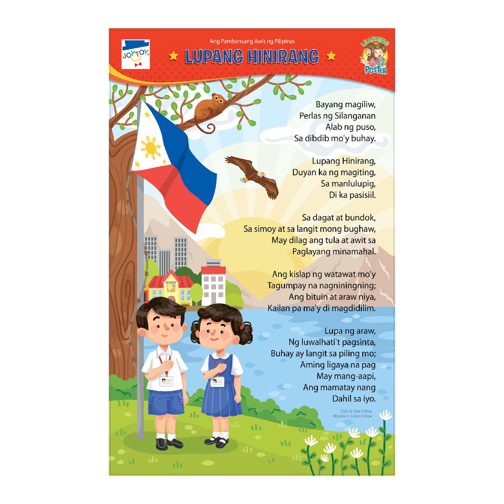 JOYTOY Lupang Hinirang Educational Poster