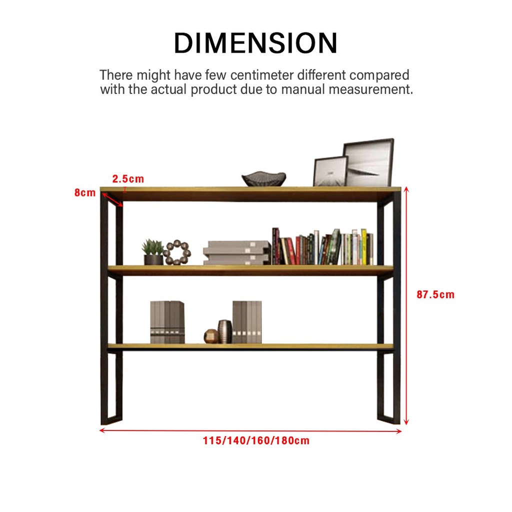 FINSSO: Mckenna Solid Rubber Wood 120x60cm Study Table / Dining Table