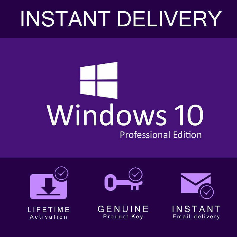 Windows 10 Professional Pro 32 64 Bit Genuine Activation Key