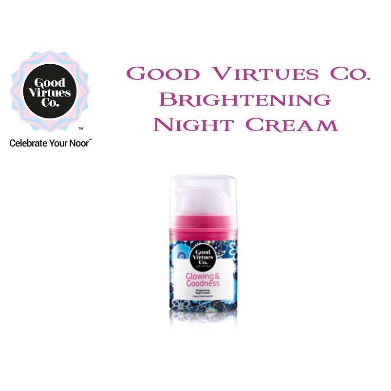 Good Virtues Co Brightening Night Cream 45ml Shopee Malaysia