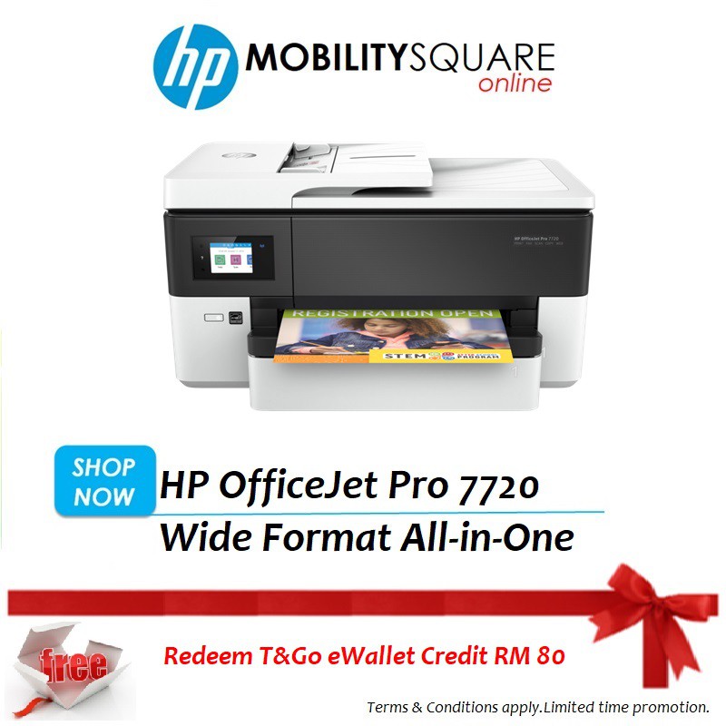 Hp Officejet Pro 7720 Wide Format Aio Free Redeem T Go Ewallet Credit Worth Rm80 Shopee Malaysia