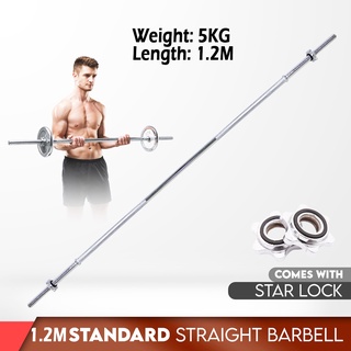 1.8M/2.2M Olympic Chrome Bar Weight Lifting Barbell Rod for Workout Gym Training 
