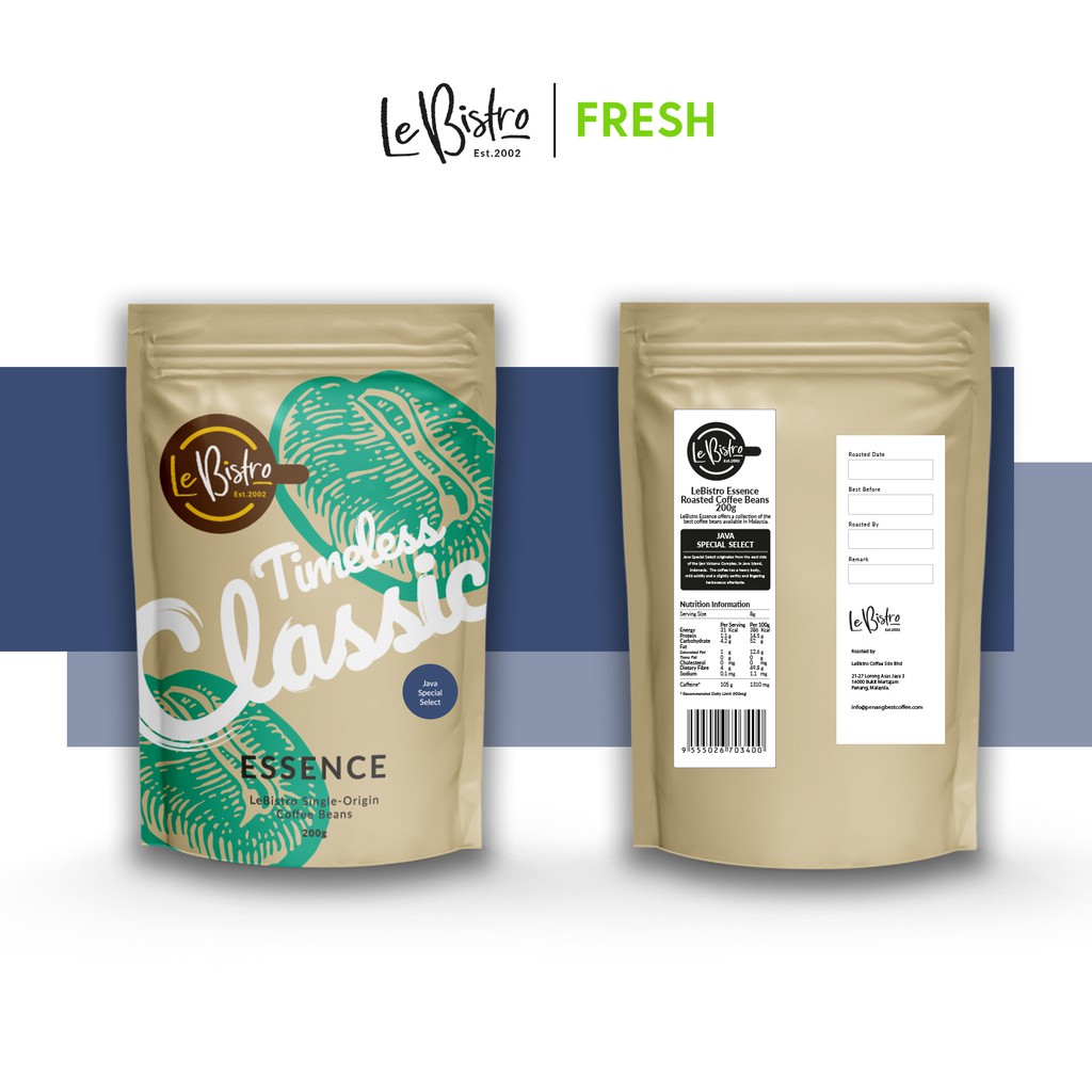 LEBISTRO PENANG Coffee, LeBistro Essence - Java Special Select, 200G