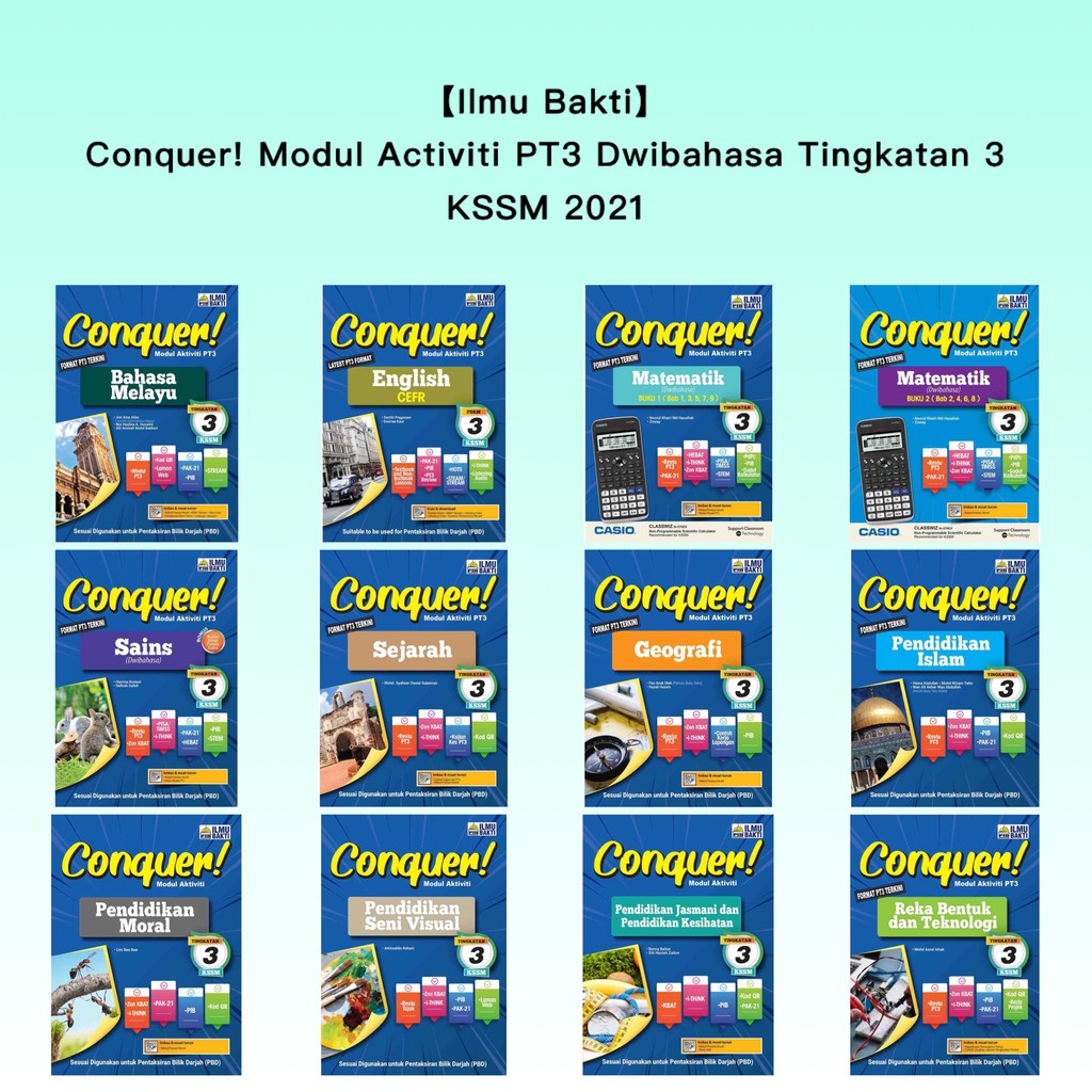 Ilmu Bakti Buku Latihan Conquer Modul Activiti Pt3 Tingkatan 3 Kssm 2021 Dwibahasa Buku Activiti Pt3 Form 3 Shopee Malaysia