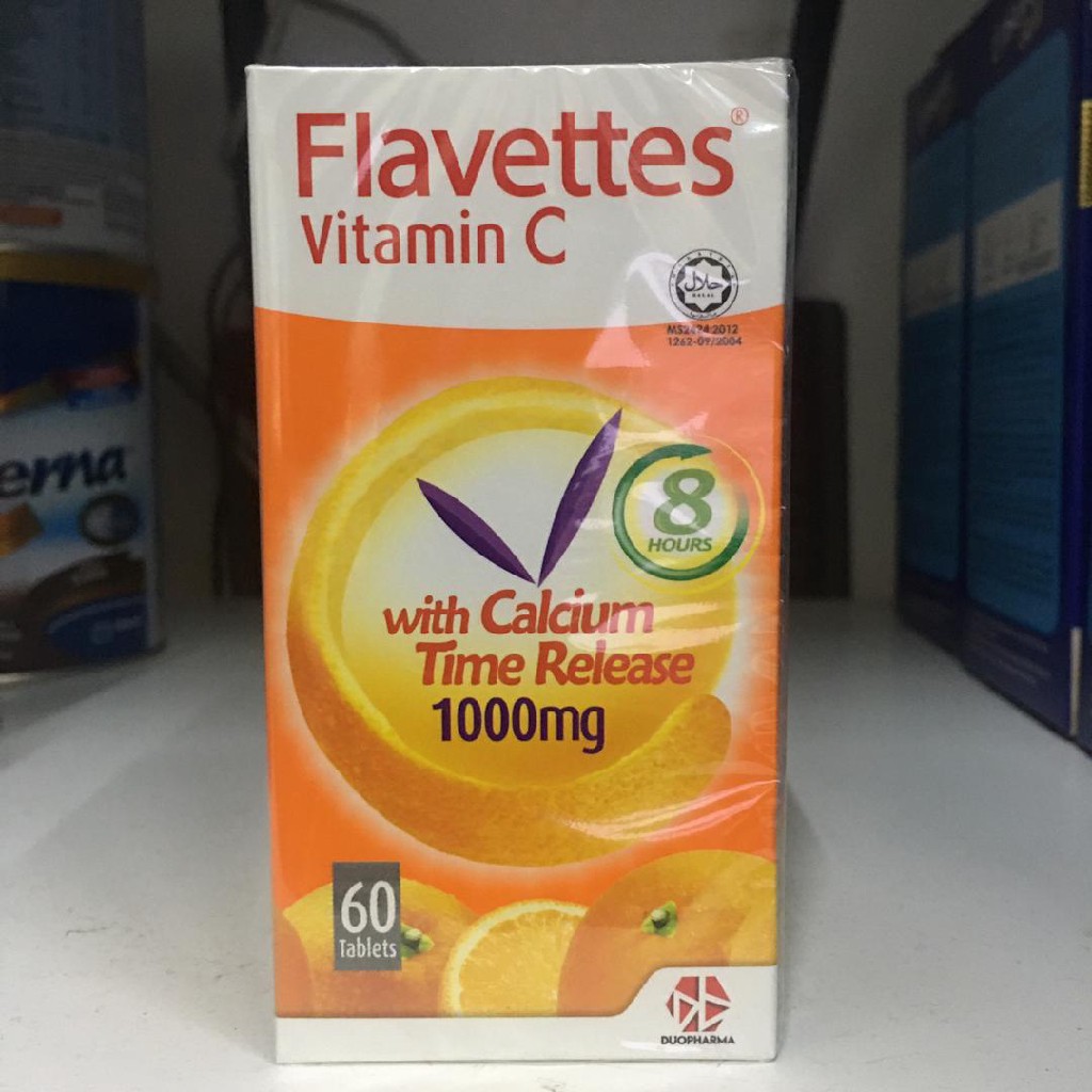 Flavettes Vitamin C With Calcium Time Release 1000mg Shopee Malaysia