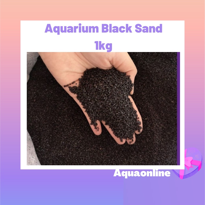 Aquarium Black Sand Repack 1 Kg A Class Sand Aquarium Pasir Hitam