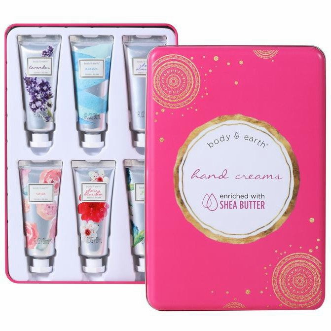 Body & Earth Hand Cream Gift Set Women's Day Gift Boxs (30ml*6 Pcs) Shopee Malaysia