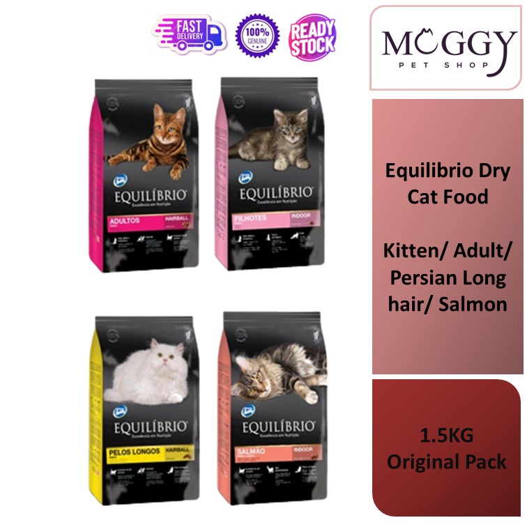 Equilibrio Cat Food 1.5kg (Original Pack) Kitten / Adult / Salmon