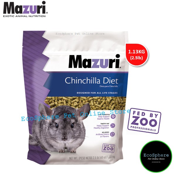 Buy MAZURI Chinchilla Diet 2.5lb (1.13kg)  SeeTracker Malaysia