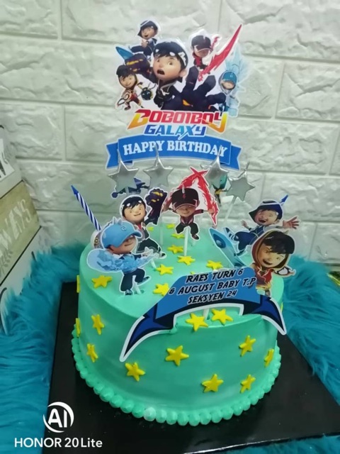 Boboiboy Galaxy Kuasa 5 Cake Topper Set Of 6 Shopee Malaysia