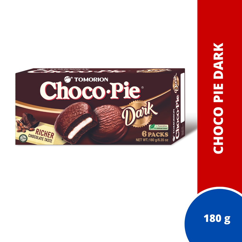 Tomorion Dark Choco Pie 180g Shopee Malaysia