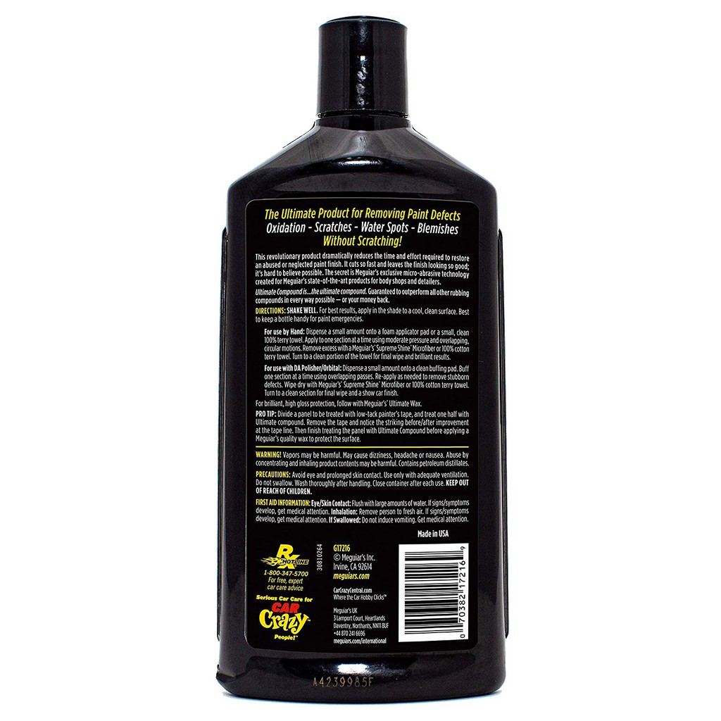 Meguiars Ultimate Compound G17216 Shopee Malaysia