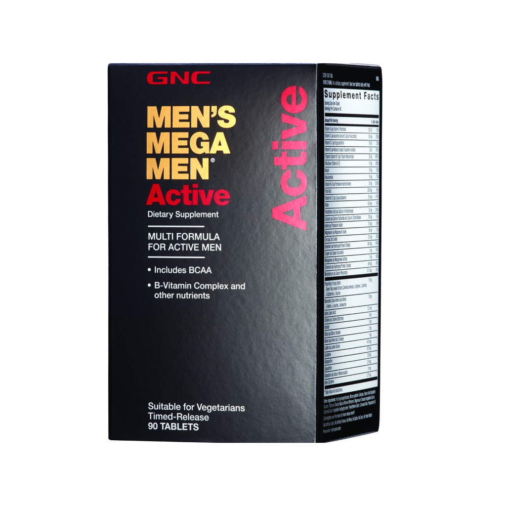 GNC Men's Mega Men Active (90 Vegetarian Tablets) | Shopee Malaysia