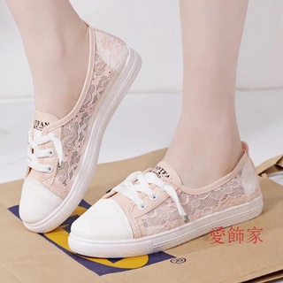 Details about   Female Retro One Pedal Lazy Board Shoes Korean Canvas Flat Shoes Hong Kong Loafe 