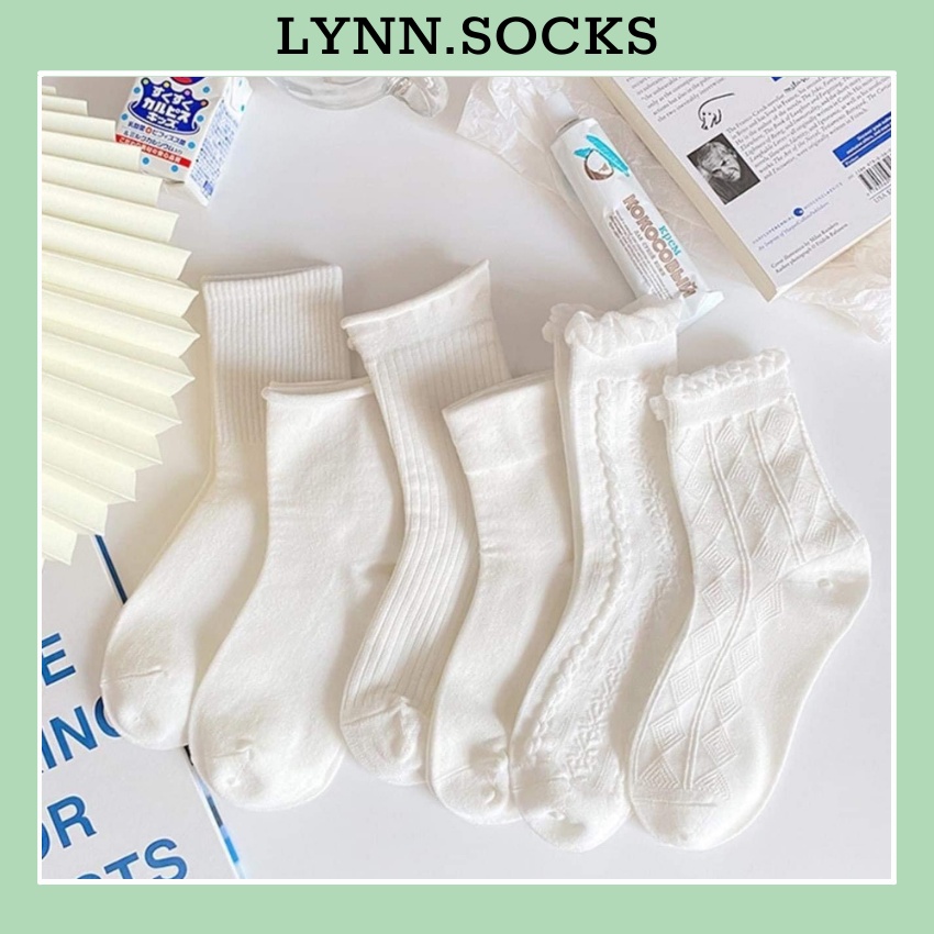 Korean style lolita High Neck Socks For Women With Beautiful Fashion Long Socks LYNN VC026