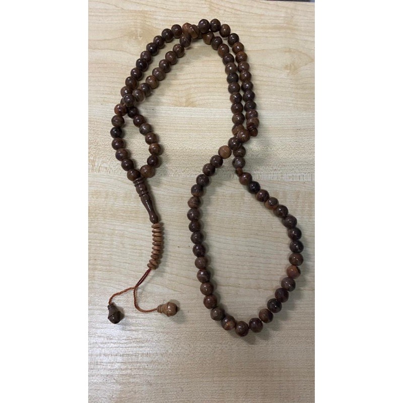 TASBIH KAYU ZAITUN HITAM 11mm/99biji size besar best zikir