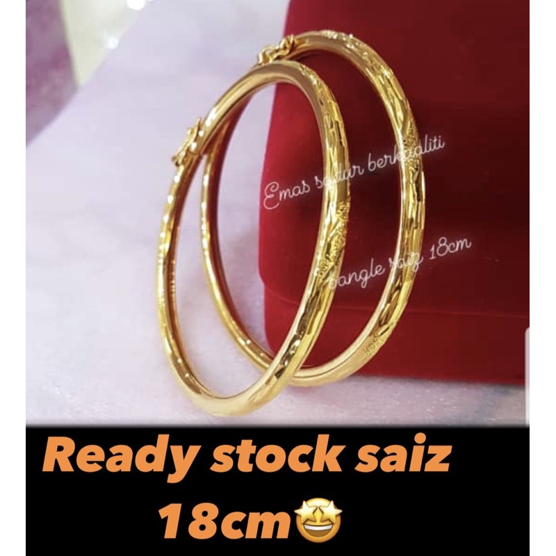 Bangle Emas Bangkok Murahhhhh Ada Cop 9i6 Shopee Malaysia