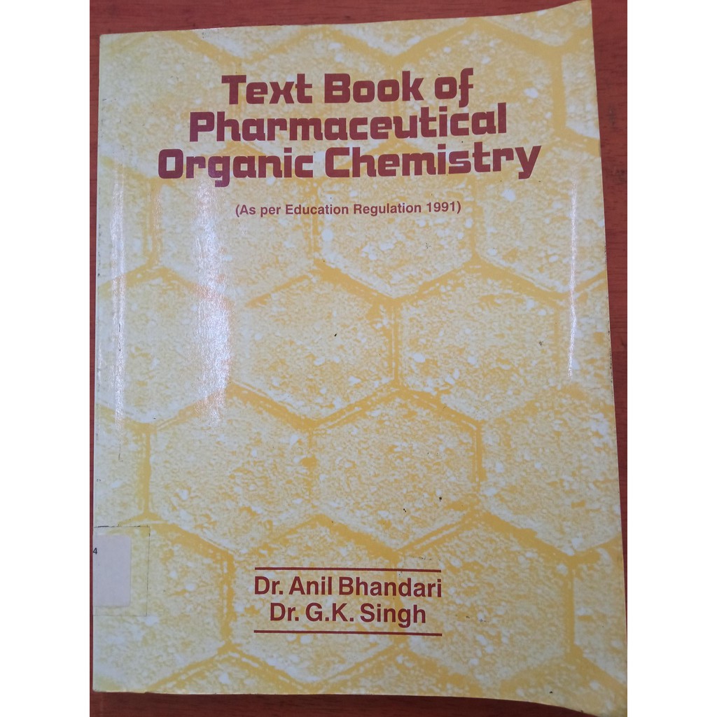 Text Book Of Pharmaceutical Organic Chemistry-USED | Shopee Malaysia