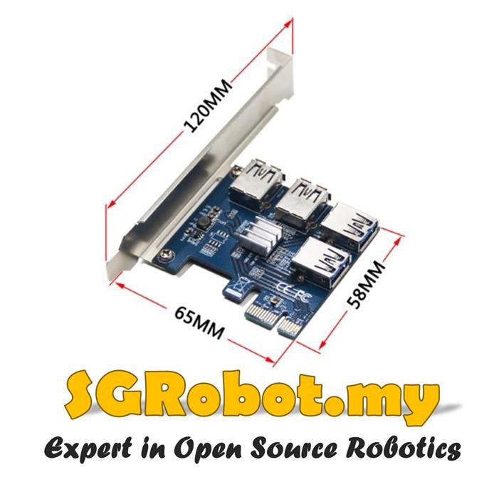 PCIE PCI Express Riser Card Expand Board PCIE 1 to 4 Bitcoin Mining