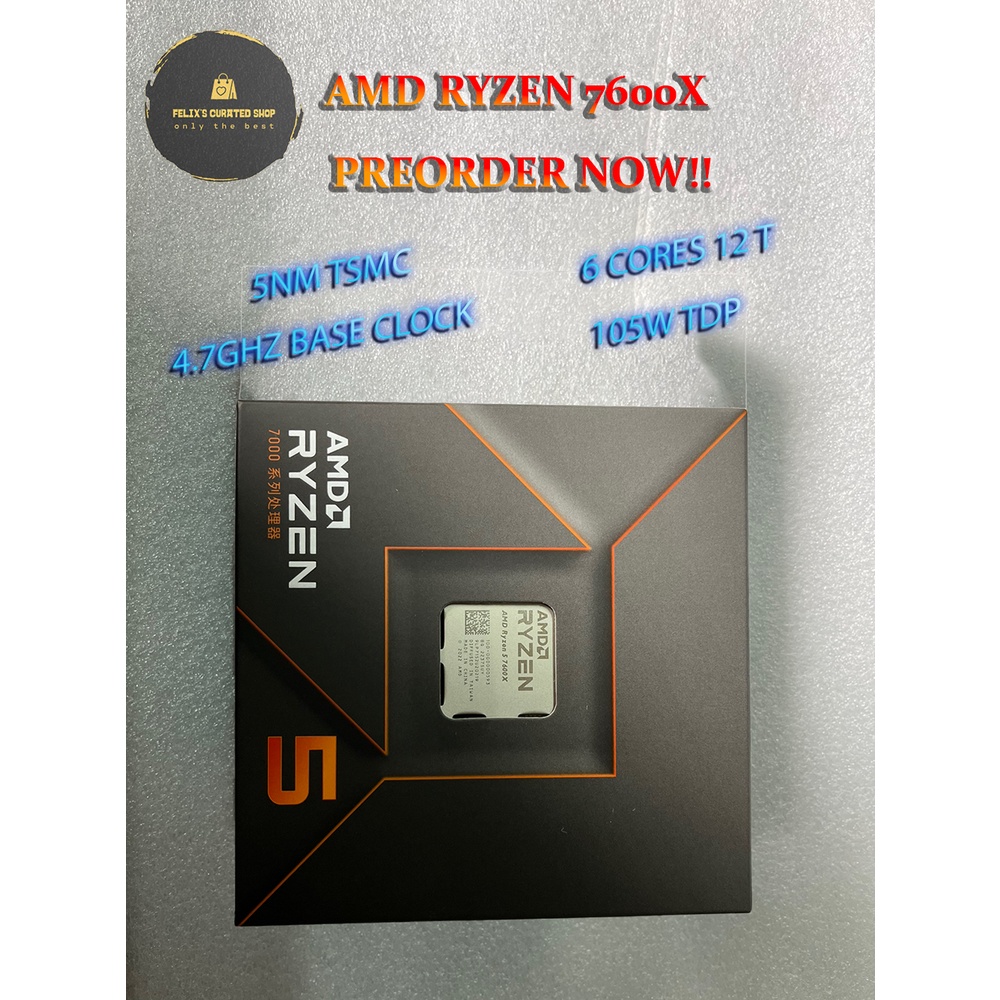 AMD Ryzen 5 7600X | 5600X | Ryzen 7 7700X | 5700G | 5800X | 5800X3D ...