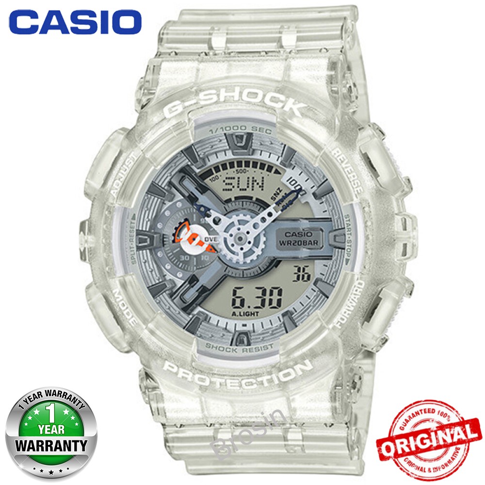 casio g shock transparent watch