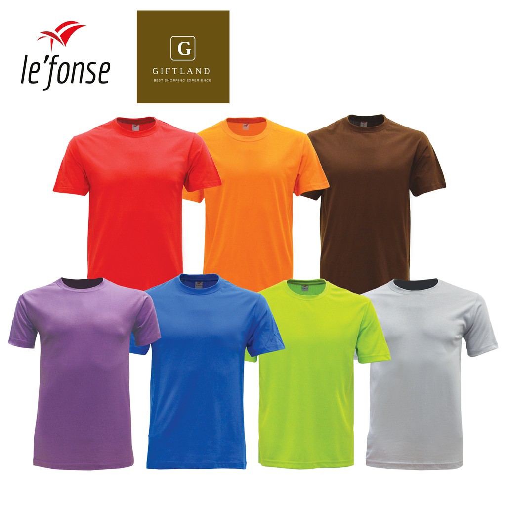 Le'Fonse Unisex 100% Cotton Plain T-shirt Baju T Shirt ...