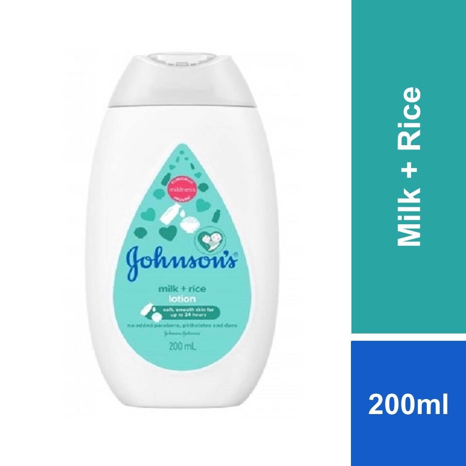 Johnson's Baby Milk + Rice Lotion 200ml Shopee Malaysia