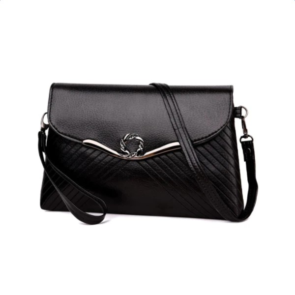 plain black shoulder bag