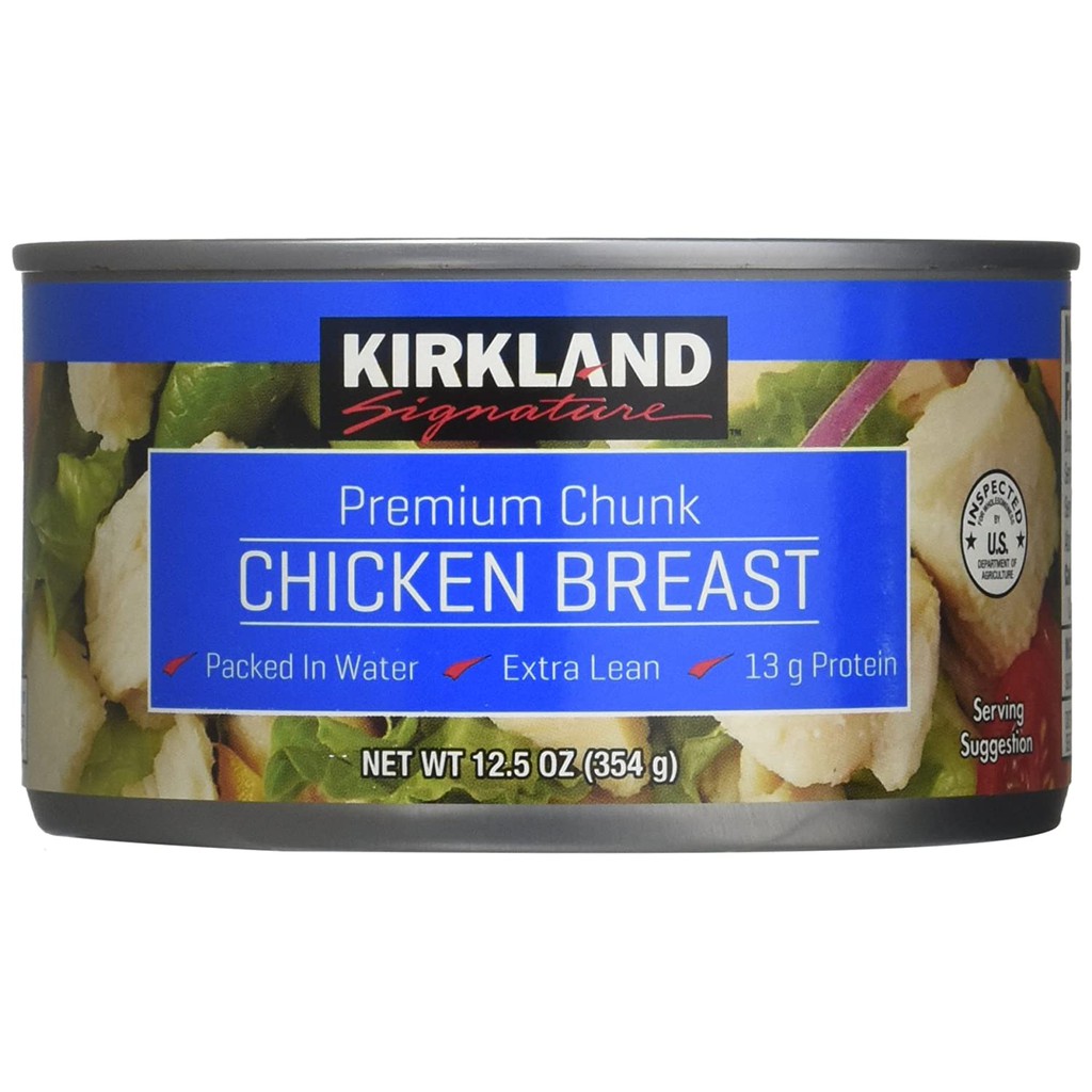 Kirkland Signature Premium Chunk Chicken Breast 12.5oz, EXP 2/2023