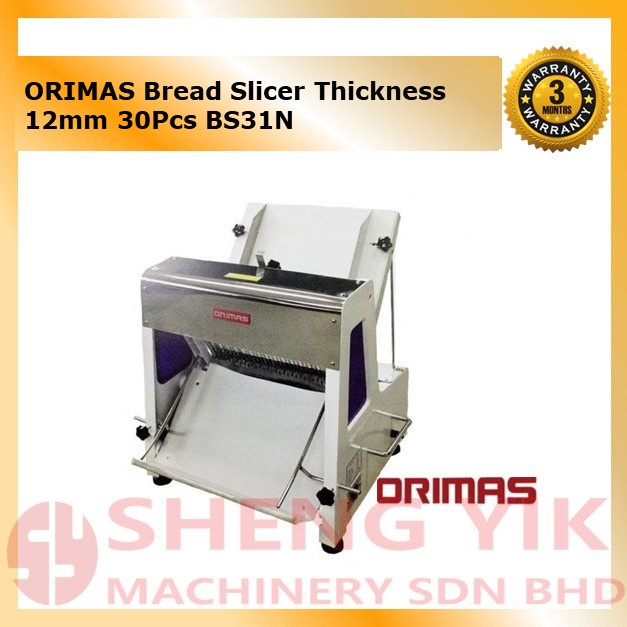 Shengyik ORIMAS Bread Slicer 12mm 30pcs BS31N Mesin Roti Cutter