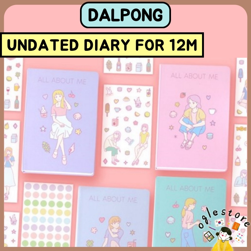 Dalpong Korean Undated Diary All About Me Diary Korea Scheduler Planner ...