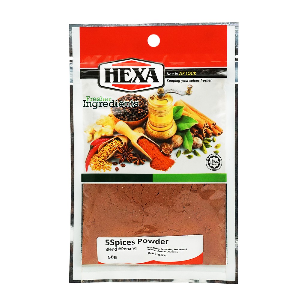 Hexa Halal 5 Spices Powder 50gm Shopee Malaysia