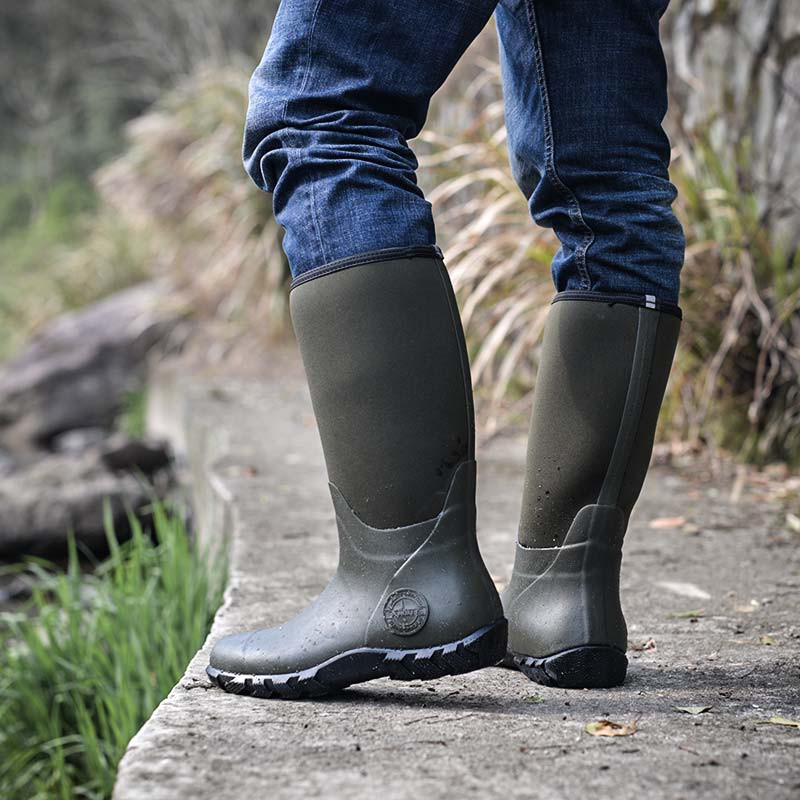 mens wide rubber boots
