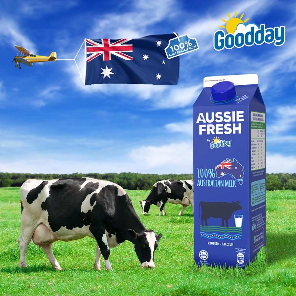 Goodday Aussie Fresh 100 Australian Pasteurised Milk 1L Shopee Malaysia