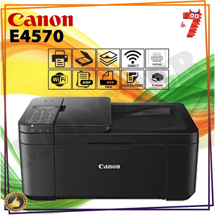 Canon Pixma E4570 Wireless 4-in-One Ink Efficient WiFi Duplex Printer ...