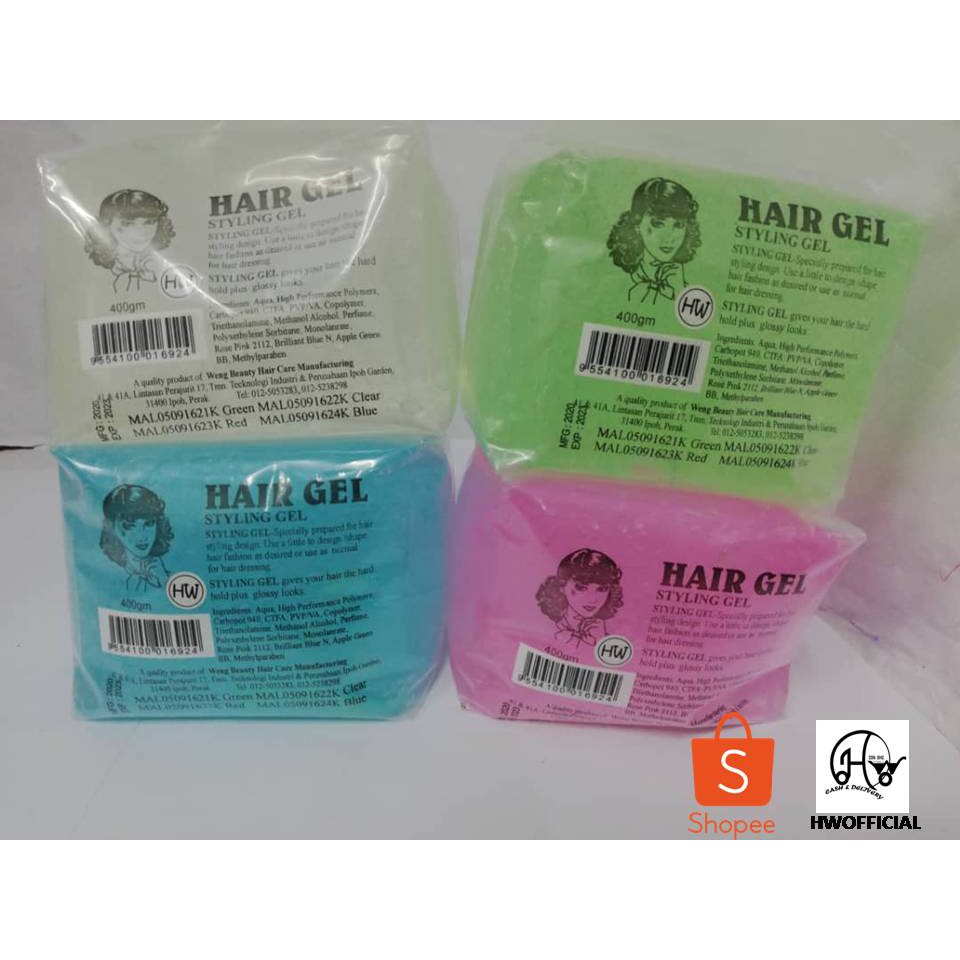 HAIR GEL STYLING GEL 400G (PACKET) Shopee Malaysia