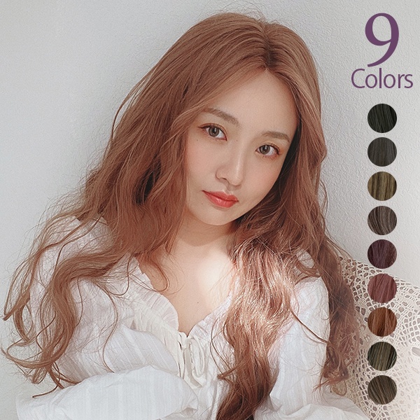 Direct from Japan【Brightlele】65cm 9 Colors Natural Full Wigs For Women Lace Front Long curly wavy center parts Hair Cosplay Wig HF1316s