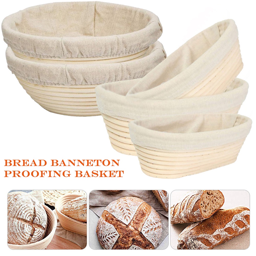 Round /Oval Bread Banneton Proofing Basket - Baking Bowl - Proofing Box - Sourdough Basket DIY Tool