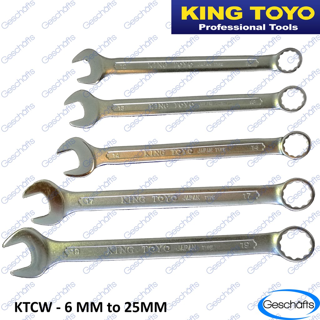 King Toyo Combination Wrench / Spanar Size 6MM to 25MM Shopee Malaysia