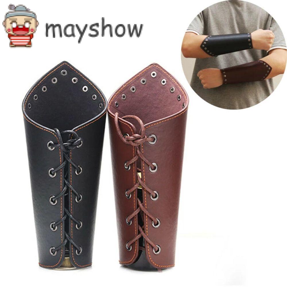 MAYSHOW Punk Archery Arm Guard Safe Strap Armband Archery Arrow