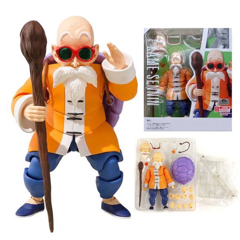 Dragon Ball Z Master Roshi Action Figure Shf Turtle Kame Sennin Pvc